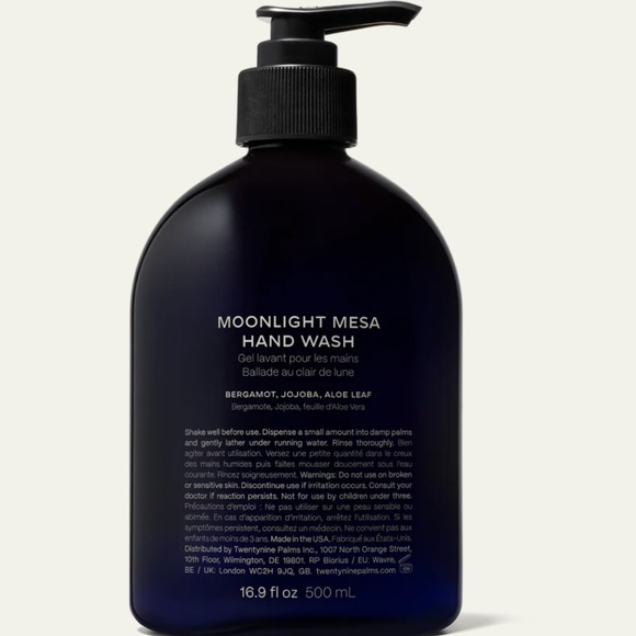 Retail 47 TWENTYNINE Palms Moonlight Mesa Foaming Gel Cleanser Hand Wash 16.9 oz - Picture 4 of 5
